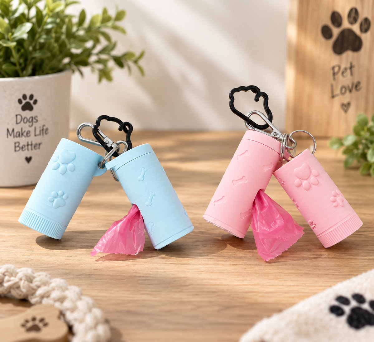 Distributeur sac à crottes + friandises